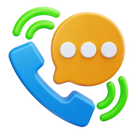 Appel téléphonique  3D Icon