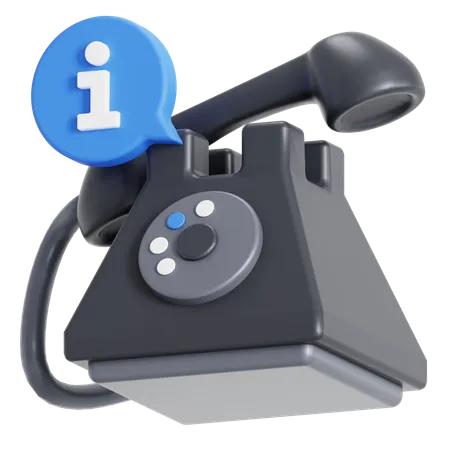 Appel téléphonique  3D Icon