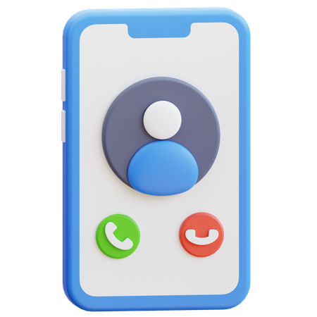 Appel téléphonique  3D Icon