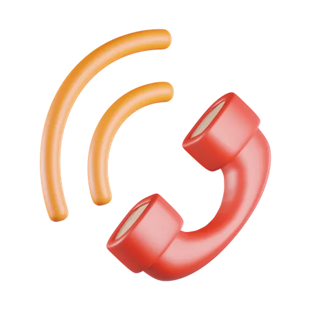 Appel téléphonique  3D Icon