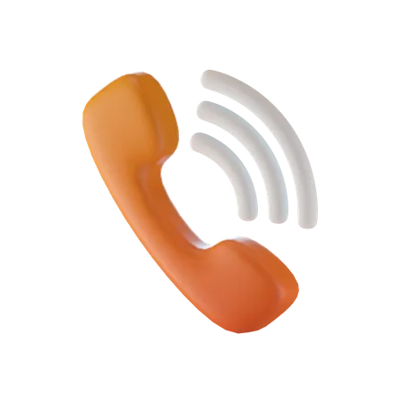 Appel téléphonique  3D Icon