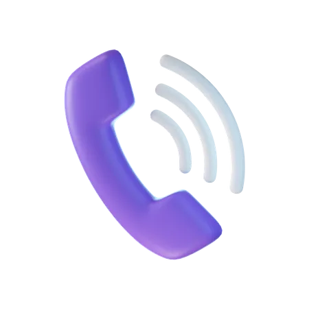 Appel téléphonique  3D Icon