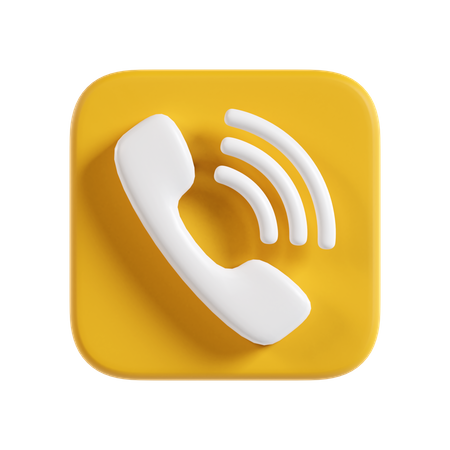 Appel téléphonique  3D Icon