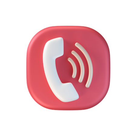 Appel téléphonique  3D Icon