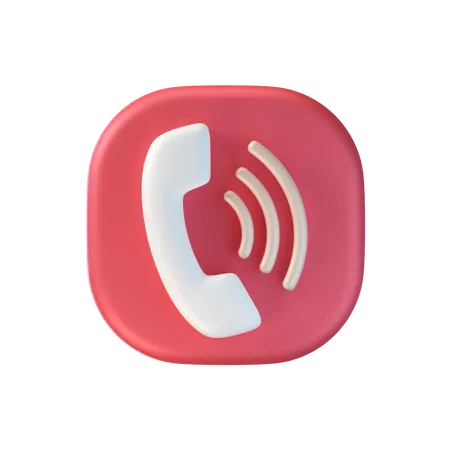 Appel téléphonique  3D Icon