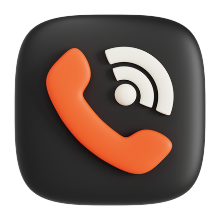 Appel téléphonique  3D Icon