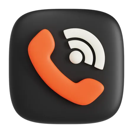 Appel téléphonique  3D Icon