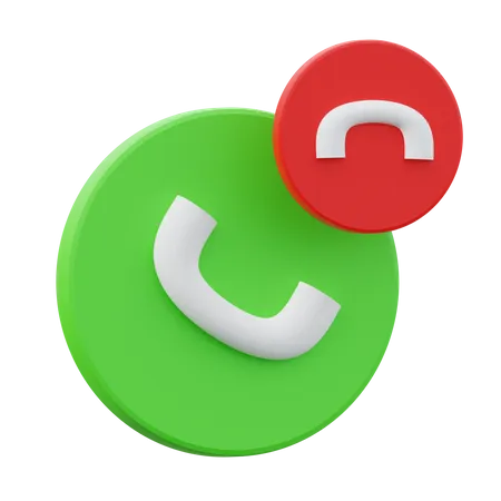 Appel téléphonique  3D Icon