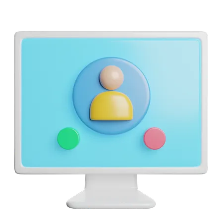 Appel vidéo  3D Icon