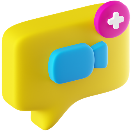 Appel vidéo  3D Icon