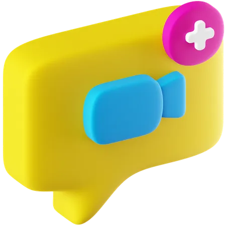 Appel vidéo  3D Icon