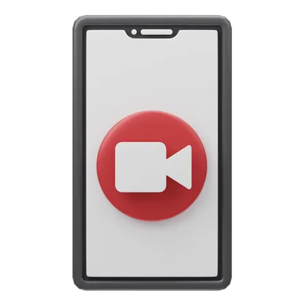 Appel video  3D Icon