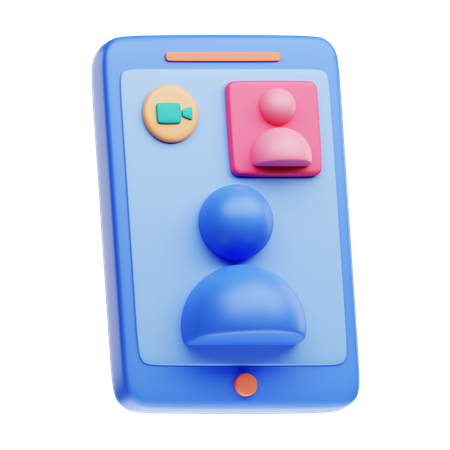 Appel vidéo  3D Icon