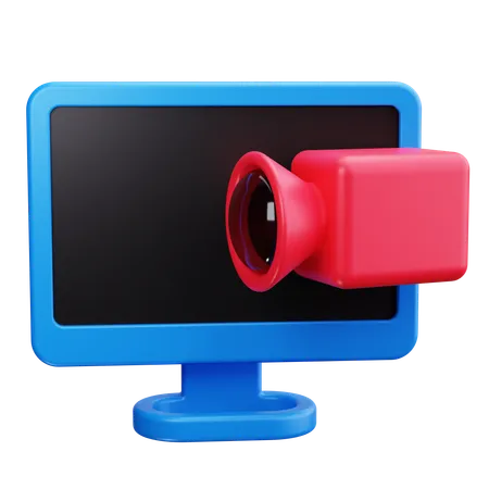 Appel vidéo  3D Icon