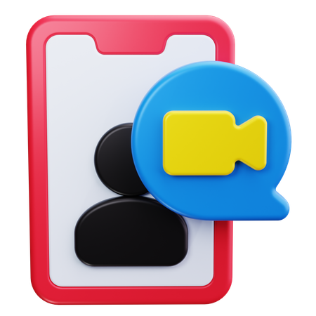 Appel vidéo  3D Icon