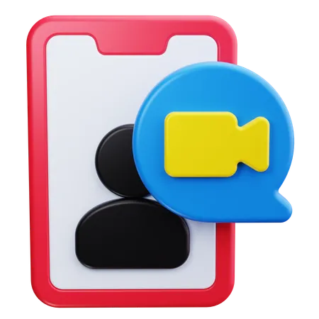 Appel vidéo  3D Icon