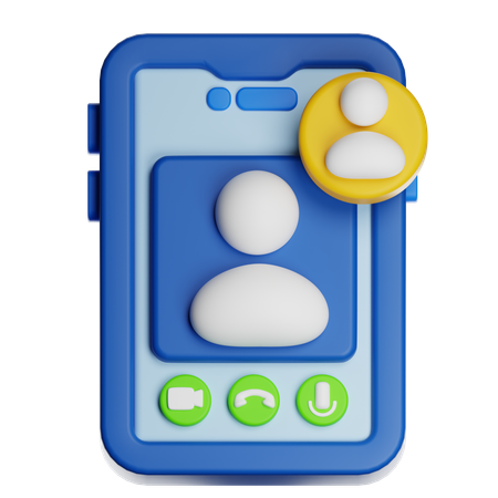 Appel vidéo  3D Icon