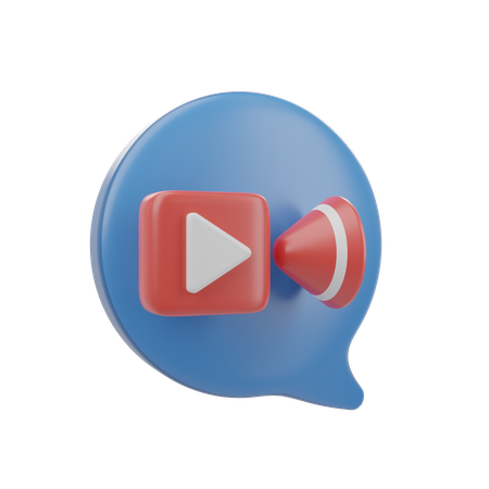 Appel vidéo  3D Icon