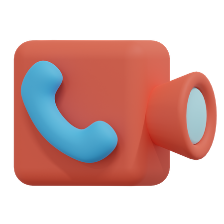 Appel vidéo  3D Icon