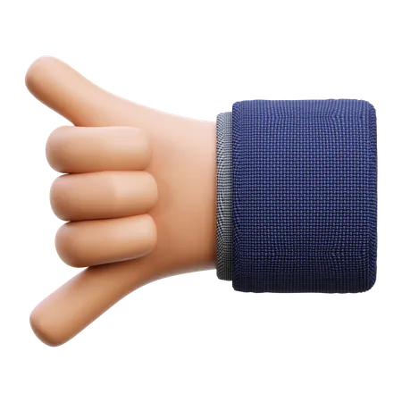 Appelle-moi, geste de la main  3D Icon