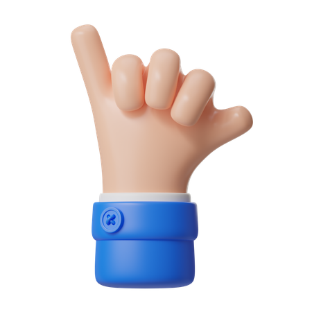 Appelle-moi, geste de la main  3D Icon