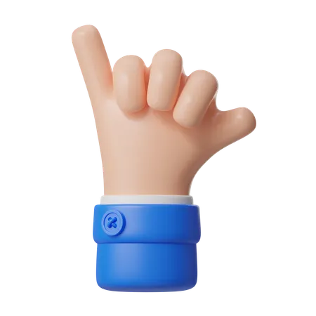 Appelle-moi, geste de la main  3D Icon
