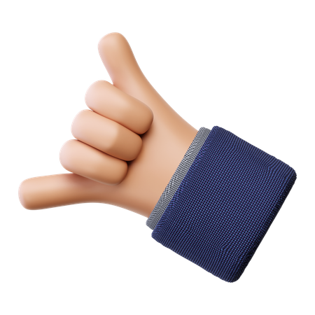 Appelle-moi, geste de la main  3D Icon