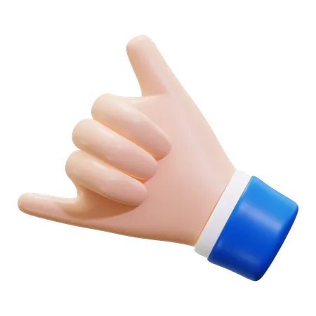 Appelle-moi, geste de la main  3D Icon