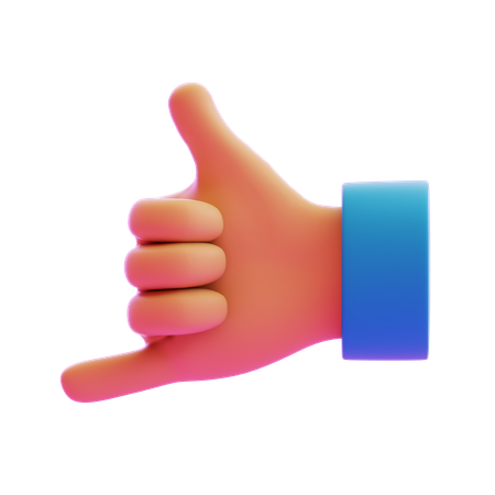 Appelle-moi, geste de la main  3D Icon