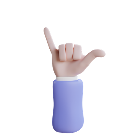 Appelle-moi, geste de la main  3D Icon
