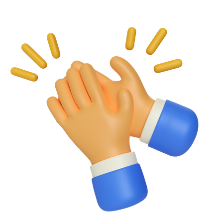 Applaudir le geste de la main  3D Icon