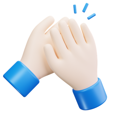 Geste d'applaudissement  3D Icon