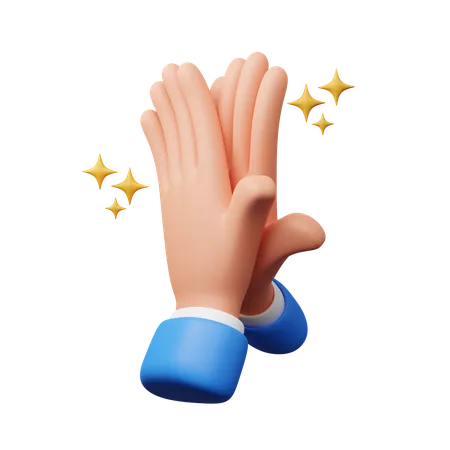 Applause hand gesture  3D Icon