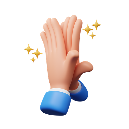 Applause hand gesture  3D Icon