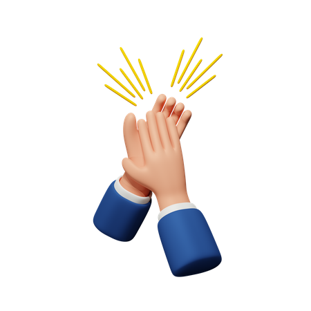 Applause Hand Gesture 3D Icon