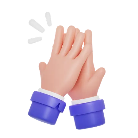 Applausing Hand Gesture  3D Icon