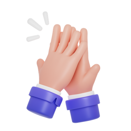 Applausing Hand Gesture  3D Icon