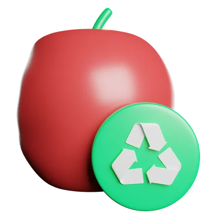 사과  3D Icon