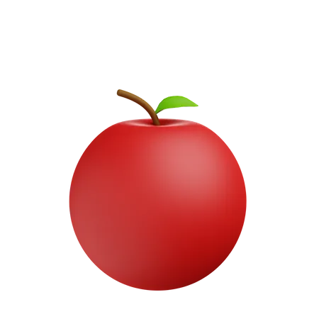 3 D Illustration Of Apple Fruit 3D Illustration