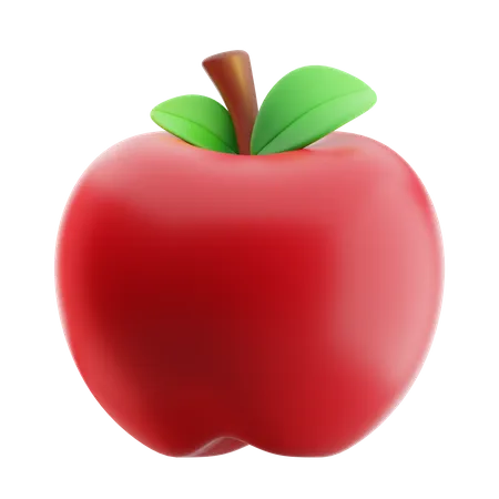Apple Fruit 3 D Illustration 3D Icon