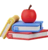 Apple And Book