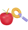 Apple And Magnifier
