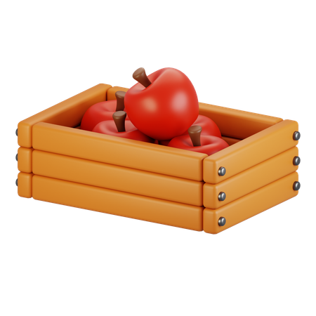 Apple basket  3D Icon