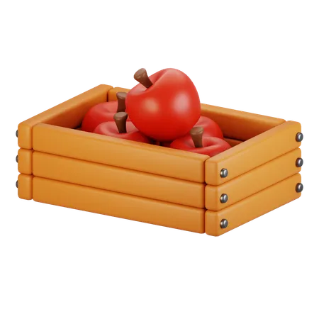 Apple basket  3D Icon