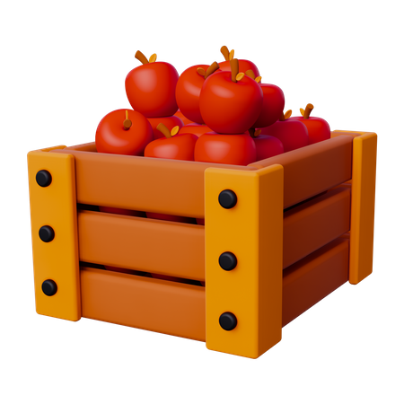 Apple Basket  3D Icon