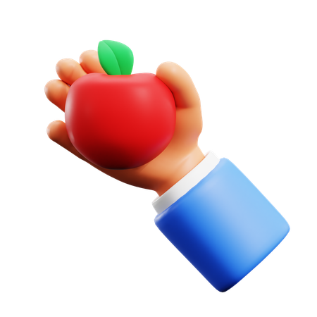 Apple Holding Hand Gestures  3D Icon