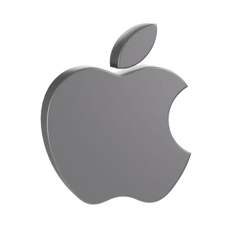 Apple Logo 3D Icon