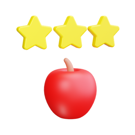 Apple Rating  3D Icon