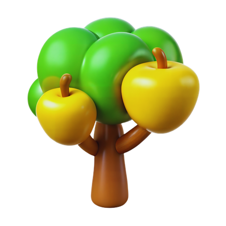 사과나무  3D Icon