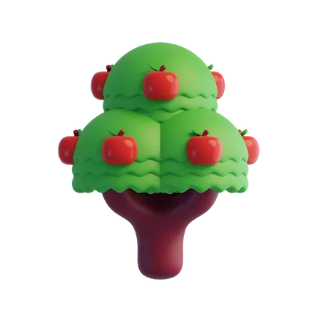 Apple Tree  3D Icon